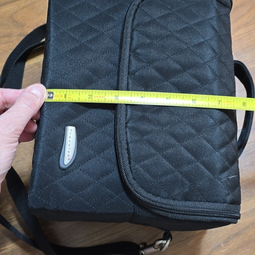 Travelon Quilted Black Jewelry Bag